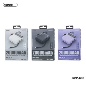 Pin Dự Phòng Sạc Nhanh 22.5W Remax RPP-603 20.000mah