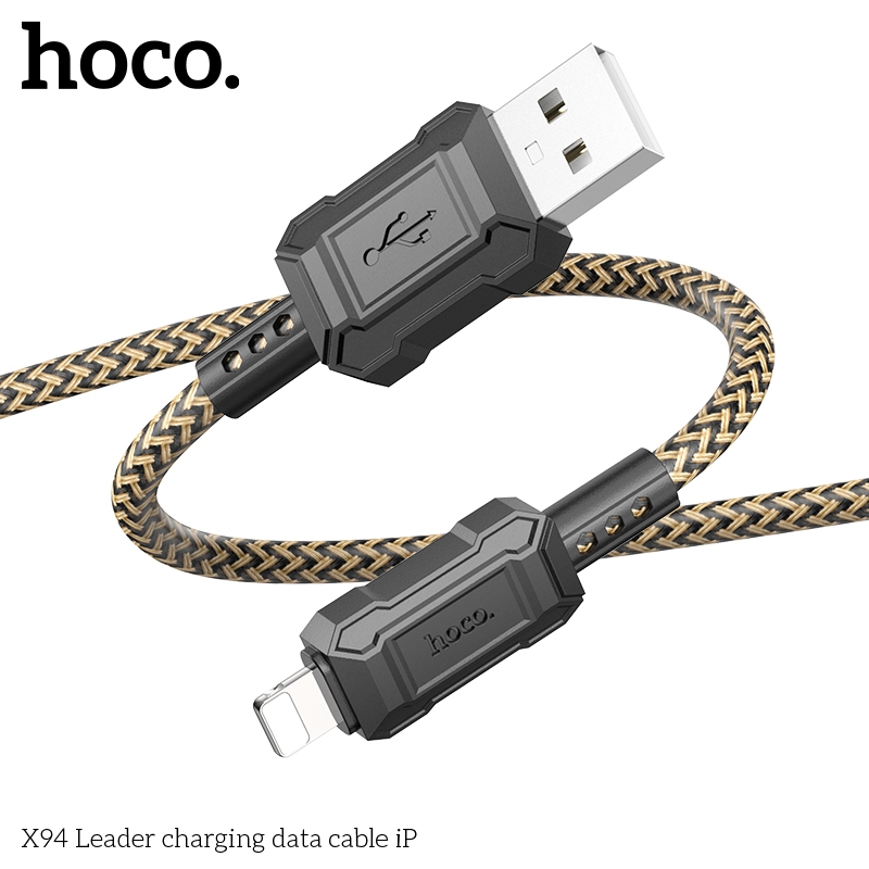 Cáp sạc nhanh 2.4A Hoco X94 dài 1M USB ra Lightning ip