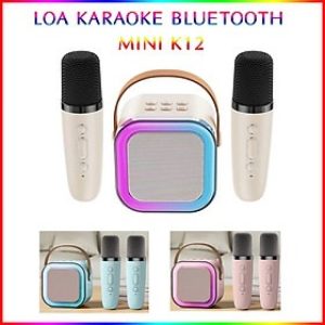 Loa Karaoke Mini K12 Kèm 2 Micro