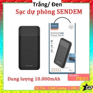 Pin Dự Phòng SENDEM PK81 10.000MAH