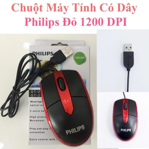 CHUỘT CÓ DÂY PHILIP ĐỎ