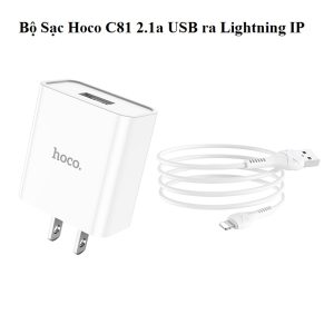 Bộ Sạc Hoco C81 2.1a USB Ra Lightning IP