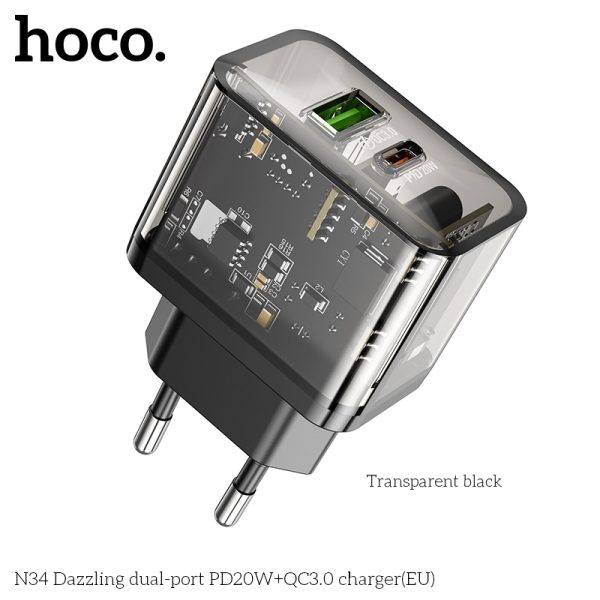 Cóc Sạc Nhanh 20W Hoco N34