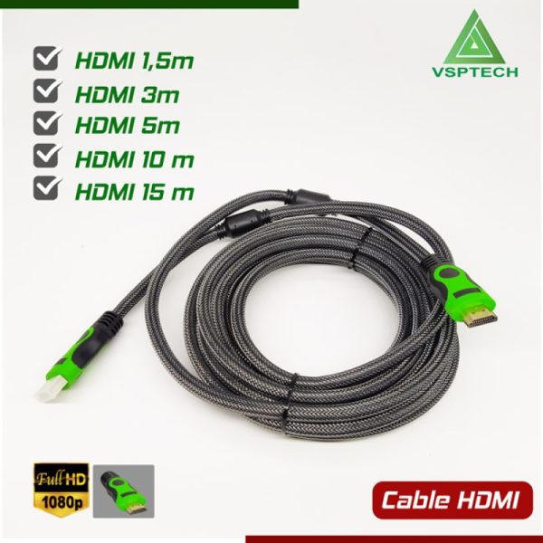 Cáp 2 Đầu HDMI (Dây Dù) Dài 15M