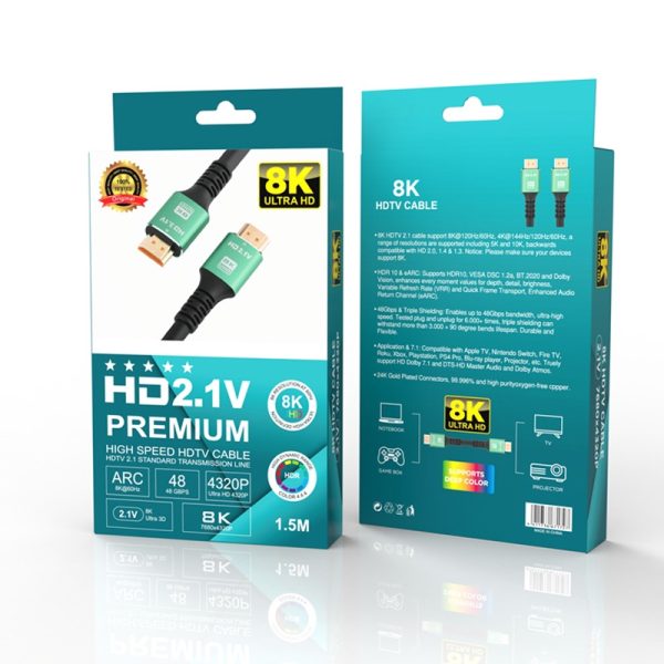 Cáp 2 Đầu HDMI 2.1V PREMIUM HDTV 8K 3M