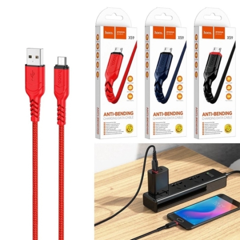 Cáp Sạc Hoco X59 USB Ra Type-c 2 Mét