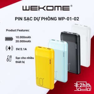 Pin Dự Phòng Wekome WP-01 10.000mAh