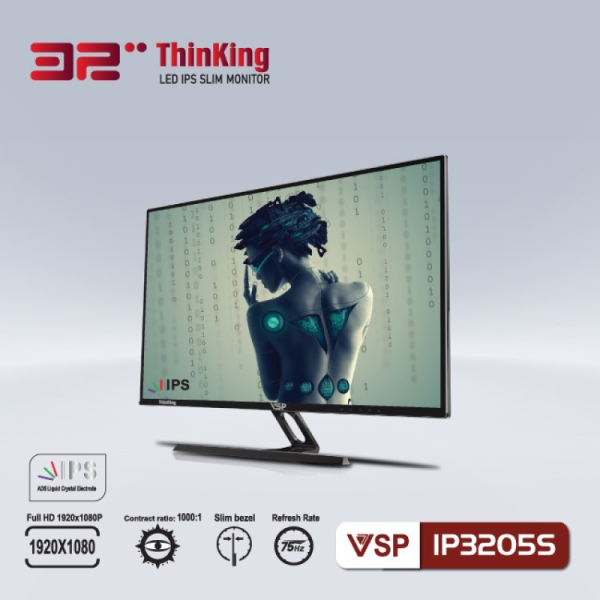 MÀN HÌNH LCD VSP IP3205S (PHẲNG, IPS, 75HZ) đặt trước 2 tiếng