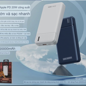 Pin dự phòng nhanh 20W REMAX RPP-288 20.000MAH (DD)