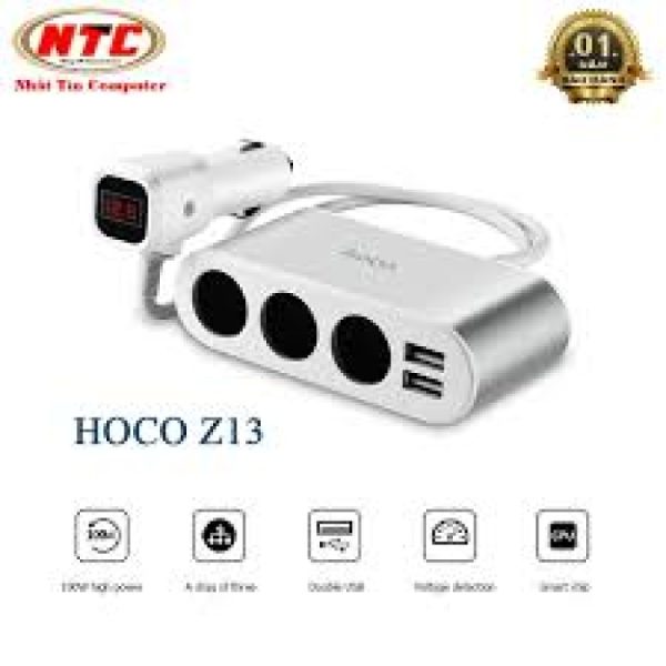 Cóc Sạc Xe Hơi ô Tô Hoco Z13 Tích Hợp 5 Cổng Sạc