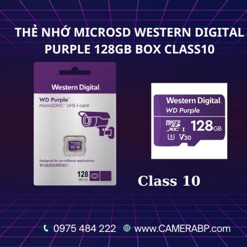 Thẻ Nhớ Micro Western WD Digital Purple Chính Hãng 128GB