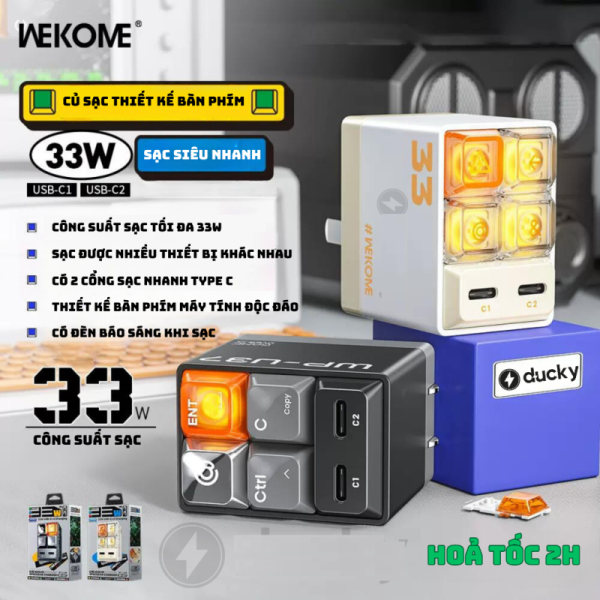 Cóc Sạc Nhanh 33W Wekome WP-U37 (DD)