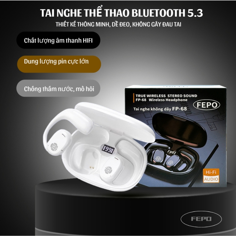 Tai Bluetooth dẫn truyền xương GT280 có Led