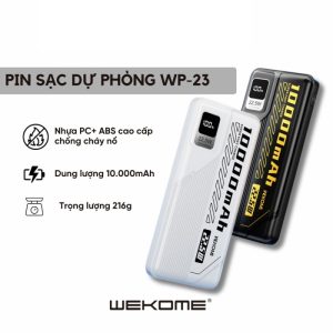 Pin Dự Phòng Sạc Nhanh 22.5W Wekome WP-23 10.000mAh (BP)