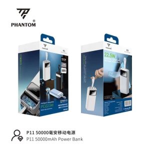 Pin dự phòng sạc nhanh 22.5W Phantom P11 50.000mAh///