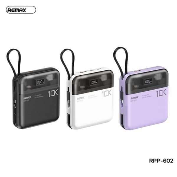 Pin dự phòng sạc nhanh 22.5W REMAX RPP-602 10.000mah (VN) (BP)