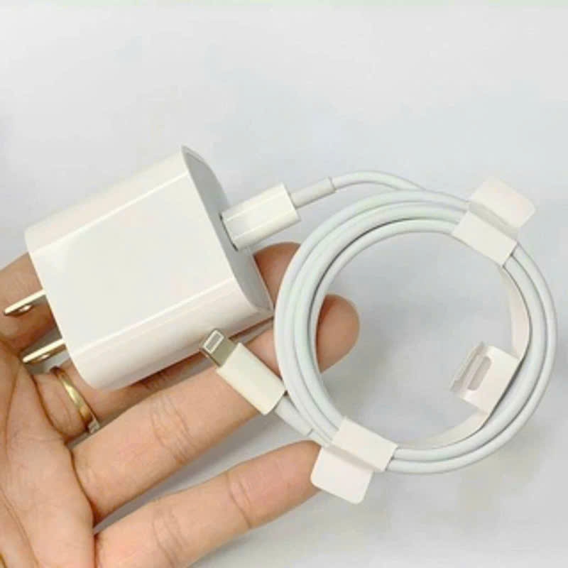 Bộ Sạc Nhanh 20W Linh Kiện Ko Nóng Iphone 13 14 Chân Dẹp