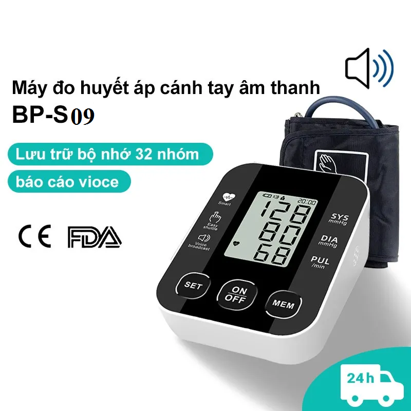 Máy Đo Huyết Áp Nhịp Tim Aique BP-S09