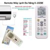 Remote Máy Lạnh Đa Năng K-1028E