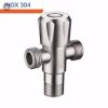 Đầu Chia Vòi Nước Inox 304 1 Ra 3 Có Nắp Đậy