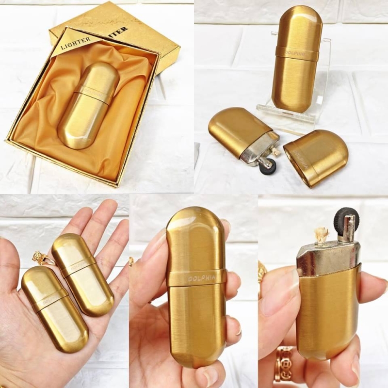 Hột Quẹt Zippo 1 Bánh Xe ROBINSON Bằng Đồng