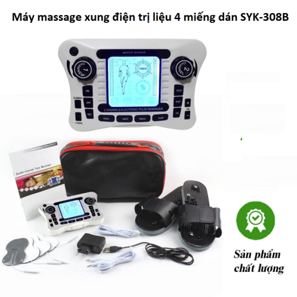 Máy Massage Xung điện Trị Liệu 4 Miếng Dán SYK-308B