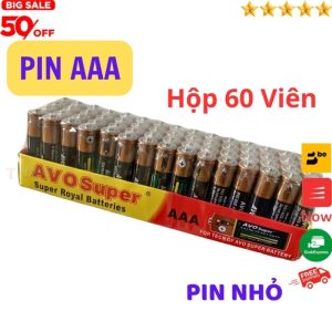 Hộp 60 Viên Pin AA (2A) XZENERGY-AVOSUPER