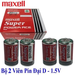 Bộ 2 Viên Pin Đại R20P Maxell Super Power 1.5V