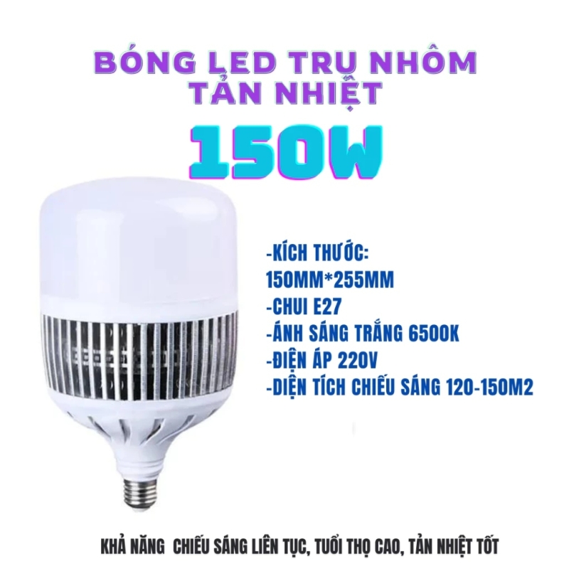 Bóng đèn Trụ Led Tản Nhiệt Bắt Muỗi 150w