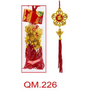 Bịt 10 Dây Trang Trí Treo Tết (Hoa Mai+Thỏi Vàng) QM: 226