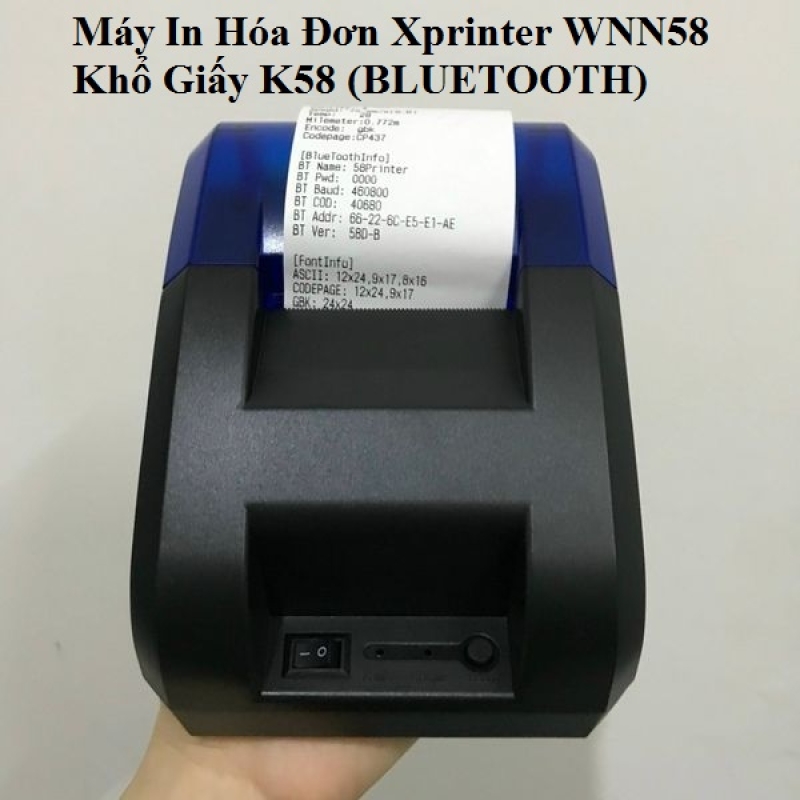 Máy In Hóa Đơn Xprinter WNN58 Khổ Giấy K58 (BLUETOOTH) VH