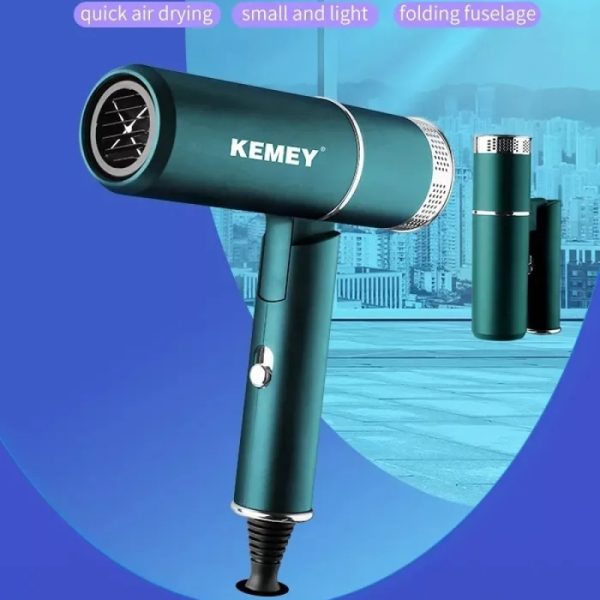 Máy Sấy Tóc Gấp Gọn Nhiều Chế Độ Kemey Km 9825