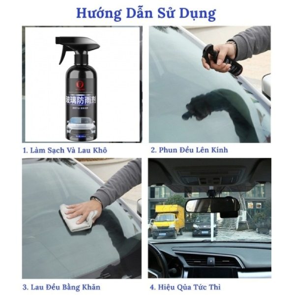 Chai Xịt Chống Thắm Nước Mưa Kèm Khăn