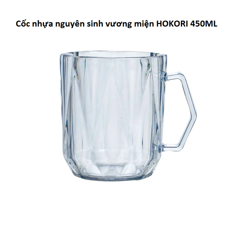 Cốc Nhựa Nguyên Sinh Bương Miện HOKORI 450ML