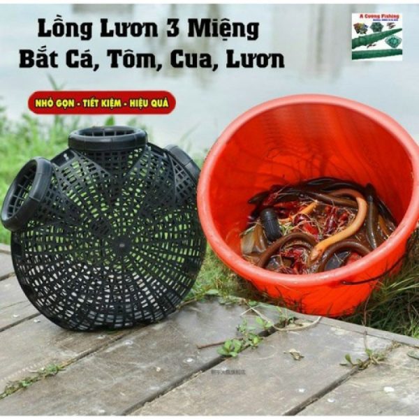 Lồng Bẫy Tôm, Cua, Cá, Lươn, Trạch 3 cửa///