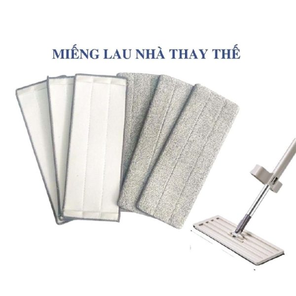 Miếng Bông Thay Thế Cho Cây Lau Nhà Tự Vắt Hình Chữ Nhật