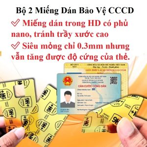 Bộ 2 Miếng Dán Bảo Vệ CCCD