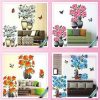 Decal chậu hoa 3d nghệ thuật 29cm x 40cm///