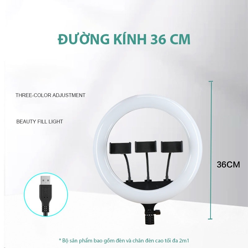 Đèn Led Ring Livestream 36cm (chưa Có Chân)