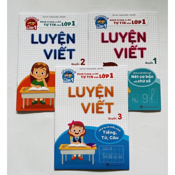 Bộ 3 quyển sách luyện viết - Hành trang cho bé tự tin vào lớp 1