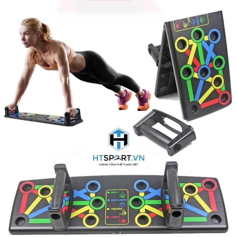 Dụng Cụ Hít Đất Chống Đẩy PUSH UP BOARD Đa Năng 14in