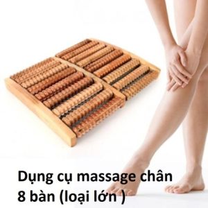 Dụng Cụ Massage Chân 8 Thanh Gỗ (Loại Lớn)