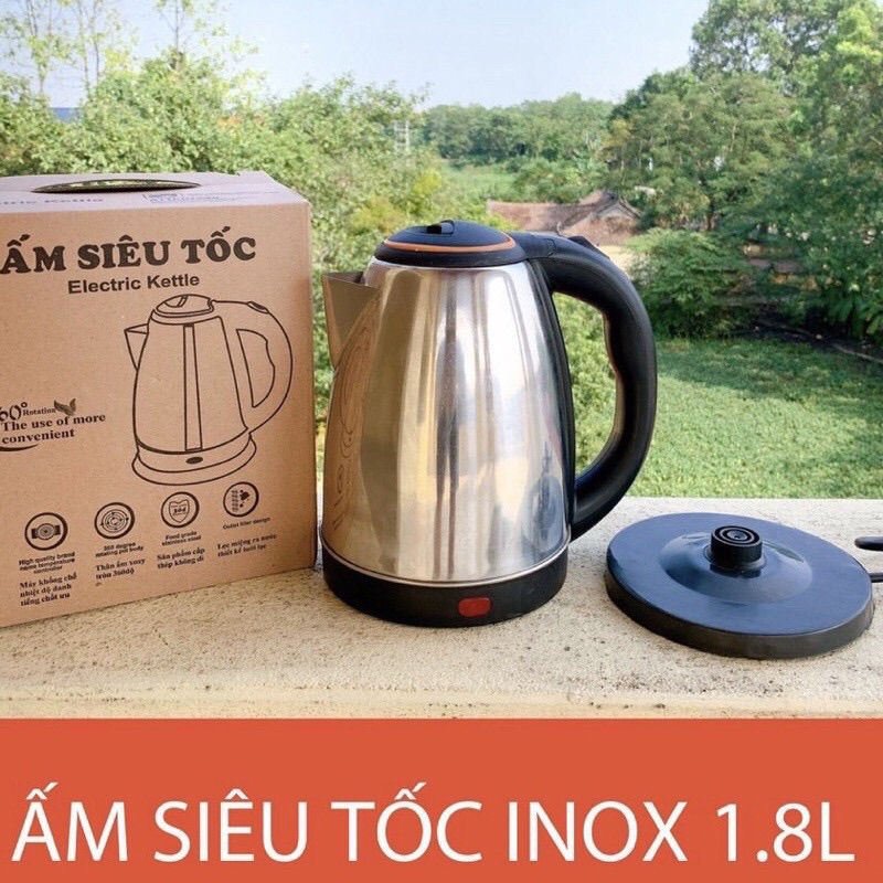 Ấm Siêu Tốc Inox 1L8