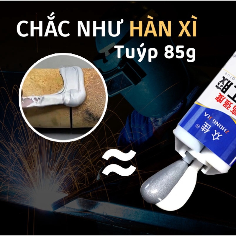 Keo Hàn Sắt Thép Kim Loại 85g