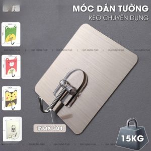 Combo 5 Móc Dán Tường Bằng Thép (D)