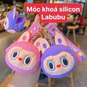 Móc Khoá Ví Tròn Labubu Silicon