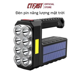 Đèn pin cầm tay siêu sáng 4 chế độ 8 led CTFAST W5117