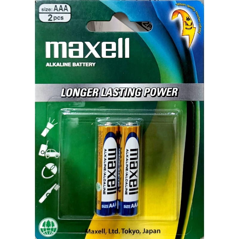 Vỉ 2 Pin AAA (3A) Maxell Alkaline