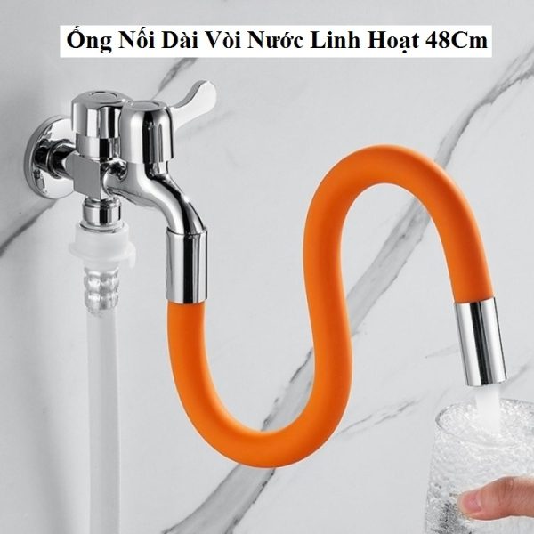 Ống Nối Dài Vòi Nước Linh Hoạt 48Cm