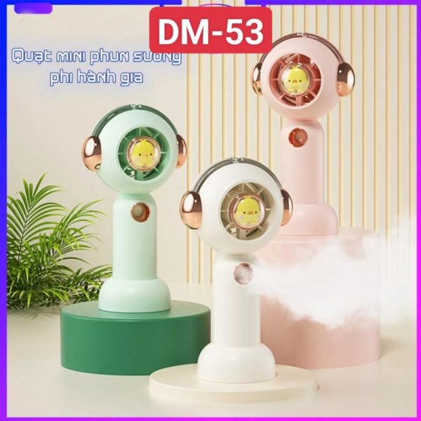 Quạt cầm tay mini phun sương DM-53